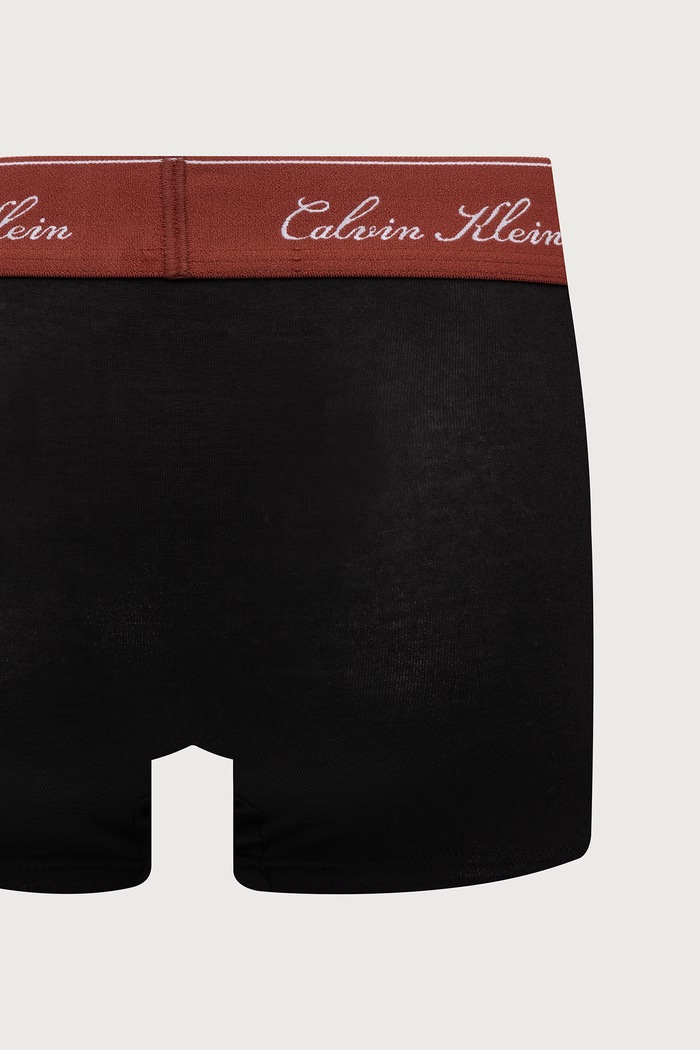 Bokserki dopasowane męskie bawełniane z elastanem 3-pack Calvin Klein Underwear czarny LV00NB4607