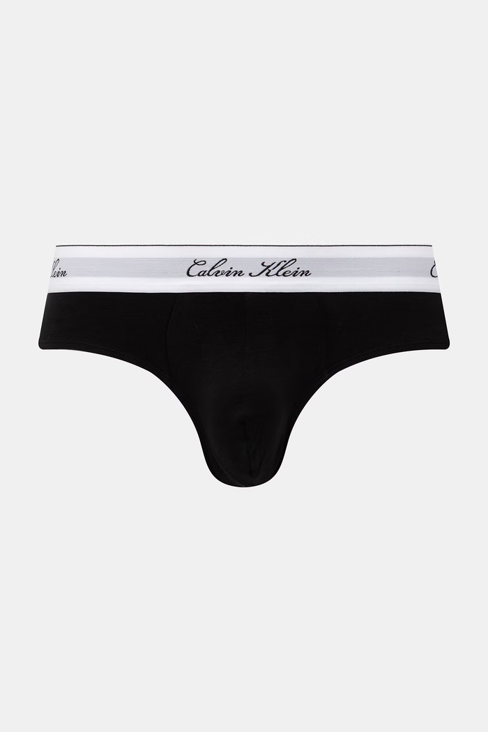 Odzież Calvin Klein Underwear slipy męskie z bawełną 3-pack LV00NB4606 szary