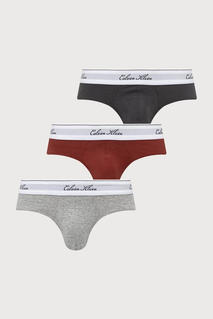 Calvin Klein Underwear Slipy męskie z bawełną 3-pack szary LV00NB4606