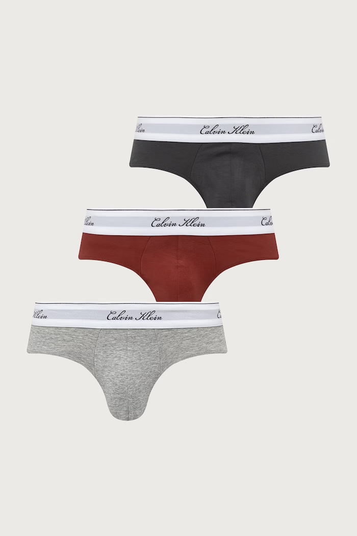 Calvin Klein Underwear Slipy męskie z bawełną 3-pack szary LV00NB4606