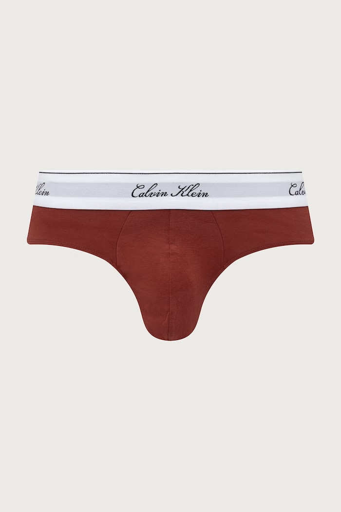 Odzież Calvin Klein Underwear Slipy męskie z bawełną 3-pack LV00NB4606 szary