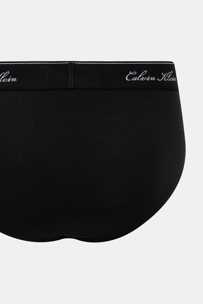 Odzież Calvin Klein Underwear slipy męskie z bawełną 3-pack LV00NB4606 czarny
