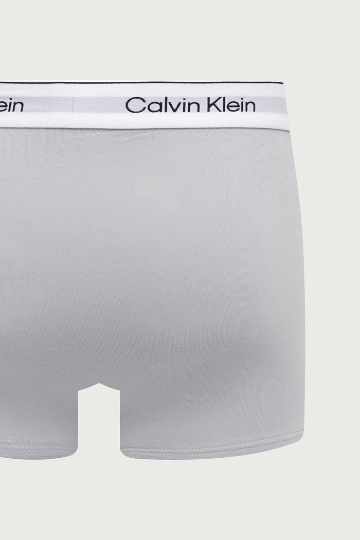 Priliehavé boxerky pánske bavlnené s elastanom 3-pak Calvin Klein Underwear červená LV00NB4566