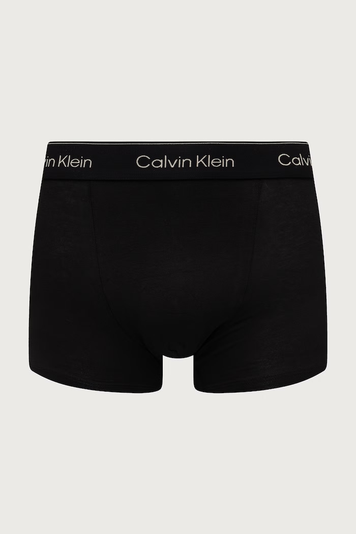 Priliehavé boxerky pánske bavlnené s elastanom 3-pak Calvin Klein Underwear LV00NB4566 čierna
