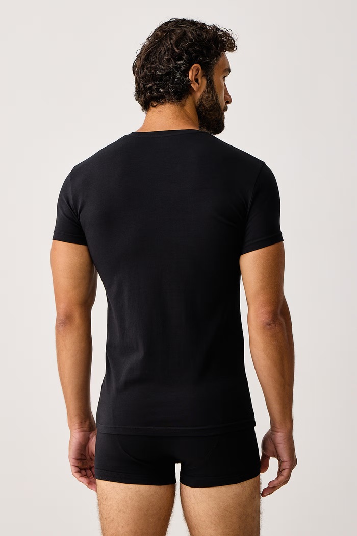 Emporio Armani Underwear Piżama dwuczęściowa męska z bawełną EM000398.AF25026 czarny AW26
