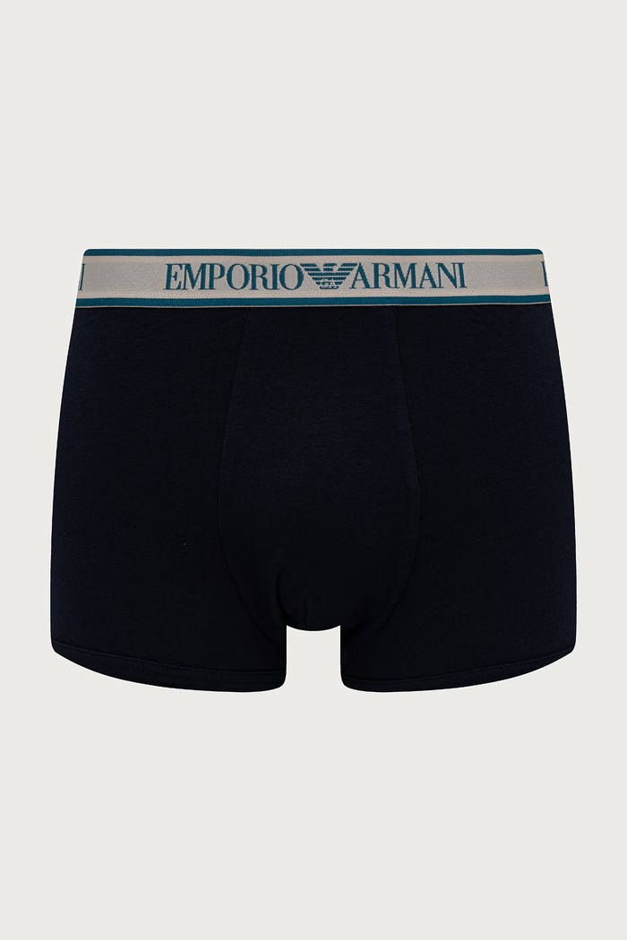 Emporio Armani Underwear Bokserki męskie z bawełną 3-pack EM000259.AF25019 granatowy AW26