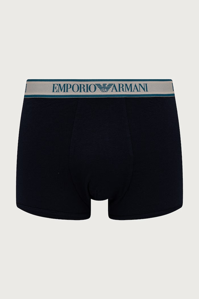 Emporio Armani Underwear Bokserki męskie z bawełną 3-pack EM000259.AF25019 granatowy AW26