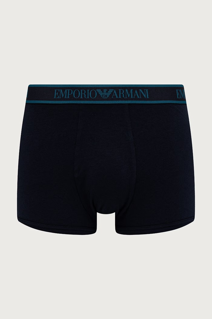Odzież Emporio Armani Underwear Bokserki męskie z bawełną 3-pack EM000259.AF25019 granatowy