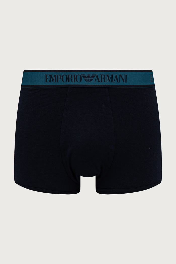 Bokserki męskie z bawełną 3-pack Emporio Armani Underwear EM000259.AF25019 granatowy