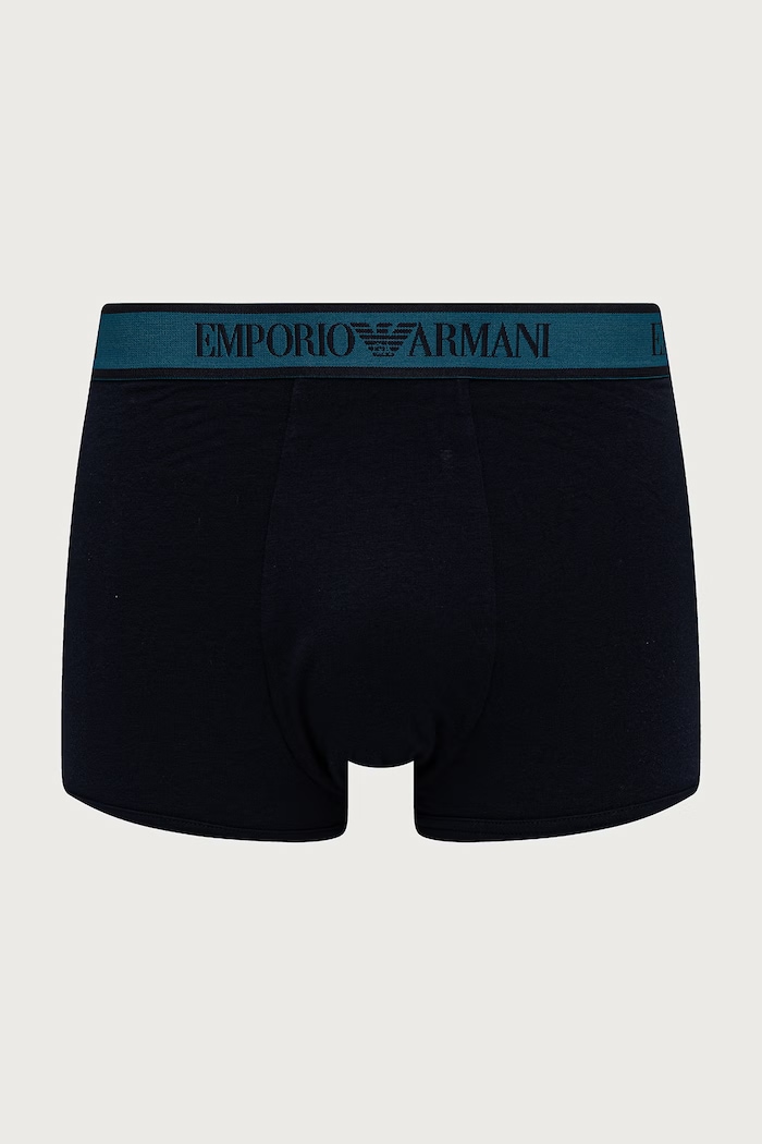 Bokserki męskie z bawełną 3-pack Emporio Armani Underwear EM000259.AF25019 granatowy