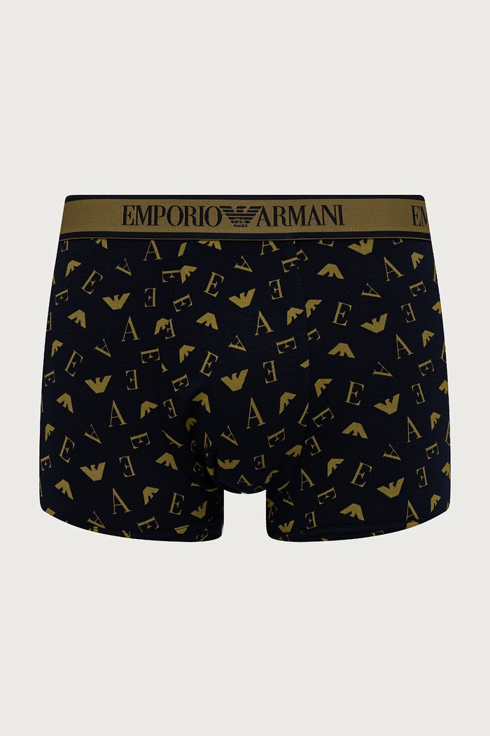 Odzież Emporio Armani Underwear Bokserki męskie z bawełną 3-pack EM000259.AF25019 granatowy