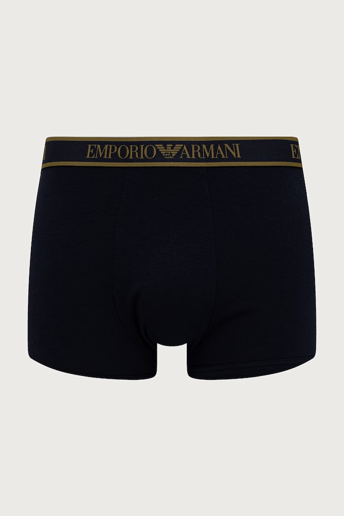 Bokserki męskie z bawełną 3-pack Emporio Armani Underwear EM000259.AF25019 granatowy