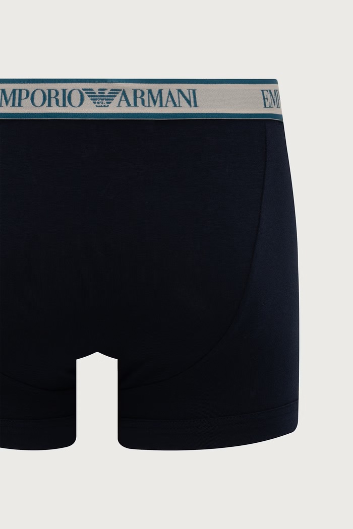 Bokserki męskie z bawełną 3-pack Emporio Armani Underwear czarny EM000259.AF25019