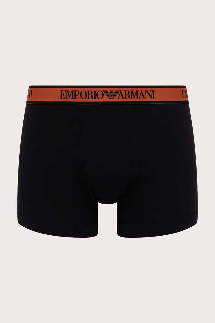 Odzież Emporio Armani Underwear Bokserki męskie z bawełną 3-pack EM000259.AF25019 czarny