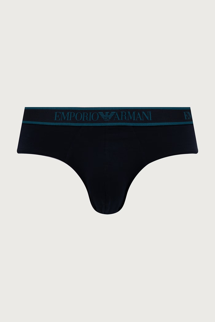 Emporio Armani Underwear Slipy męskie 3-pack EM000258.AF25019 granatowy AW26