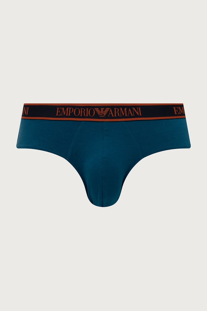 Odzież Emporio Armani Underwear Slipy męskie 3-pack EM000258.AF25019 granatowy