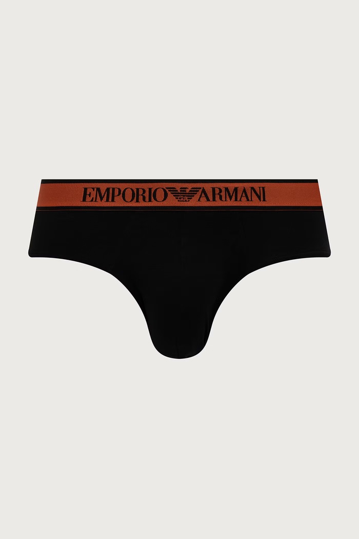 Odzież Emporio Armani Underwear Slipy męskie 3-pack EM000258.AF25019 czarny