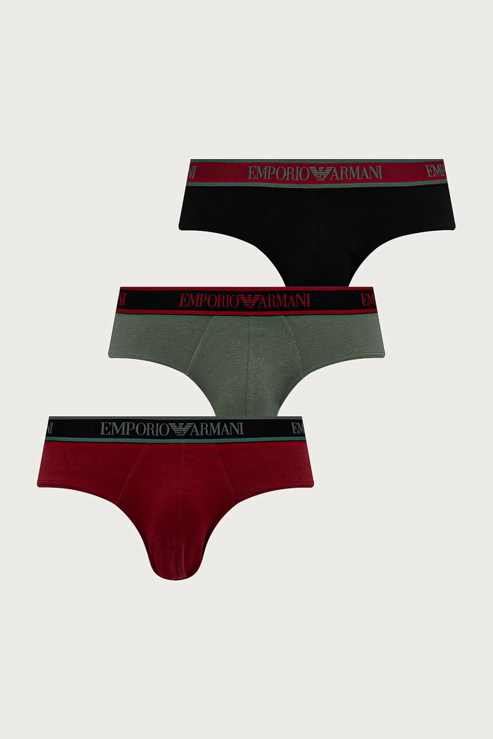Emporio Armani Underwear Slipy męskie 3-pack czarny EM000258.AF25019