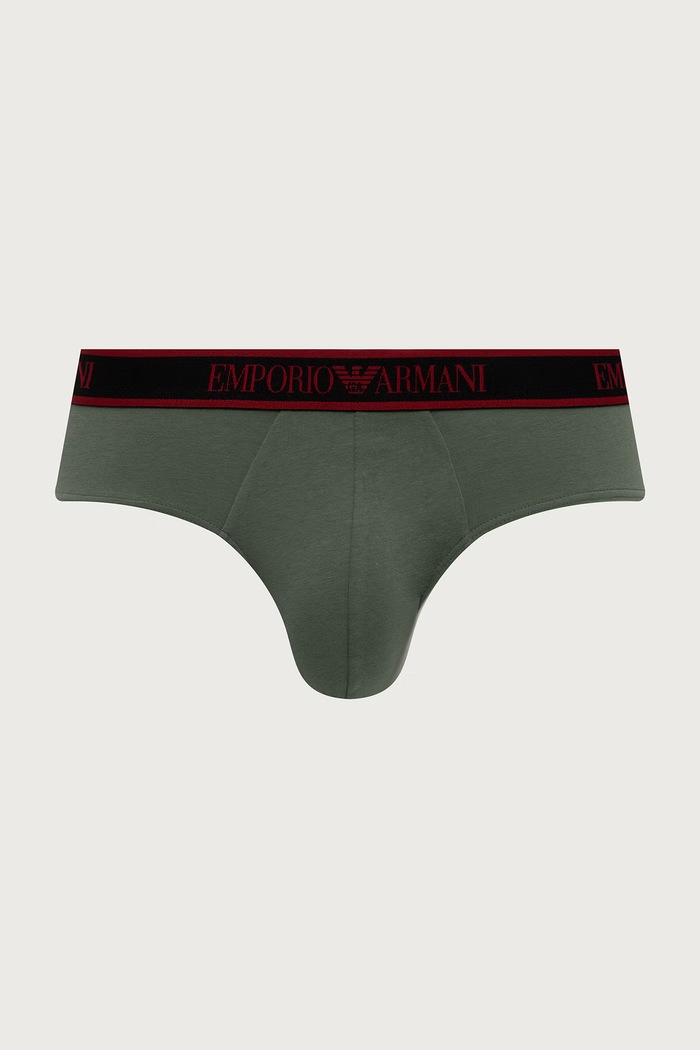 Odzież Emporio Armani Underwear Slipy męskie 3-pack EM000258.AF25019 czarny