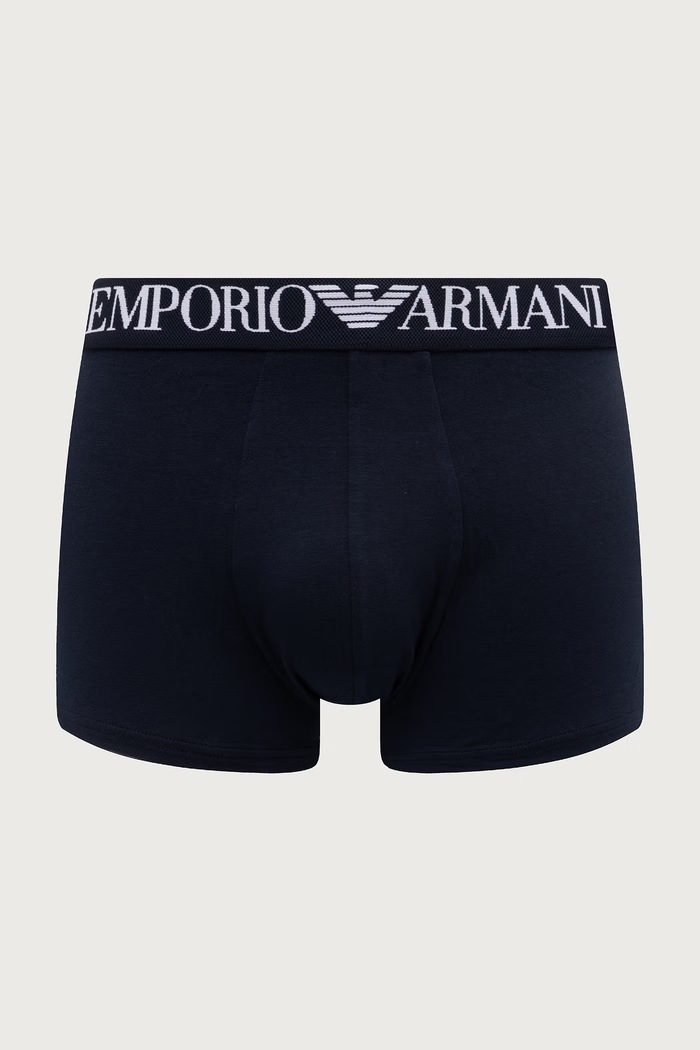 Emporio Armani Underwear přiléhavé boxerky pánské bavlněné s elastanem EM000252.AF25017 námořnická modř AW26