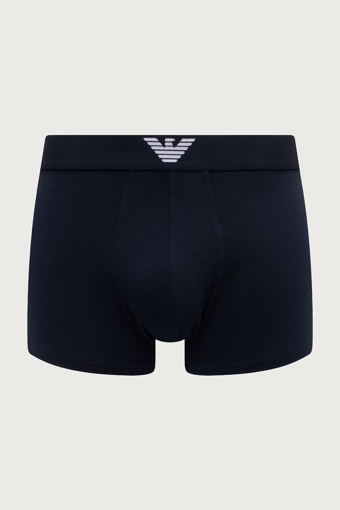 Oblečení Emporio Armani Underwear přiléhavé boxerky pánské bavlněné s elastanem EM000252.AF25017 námořnická modř