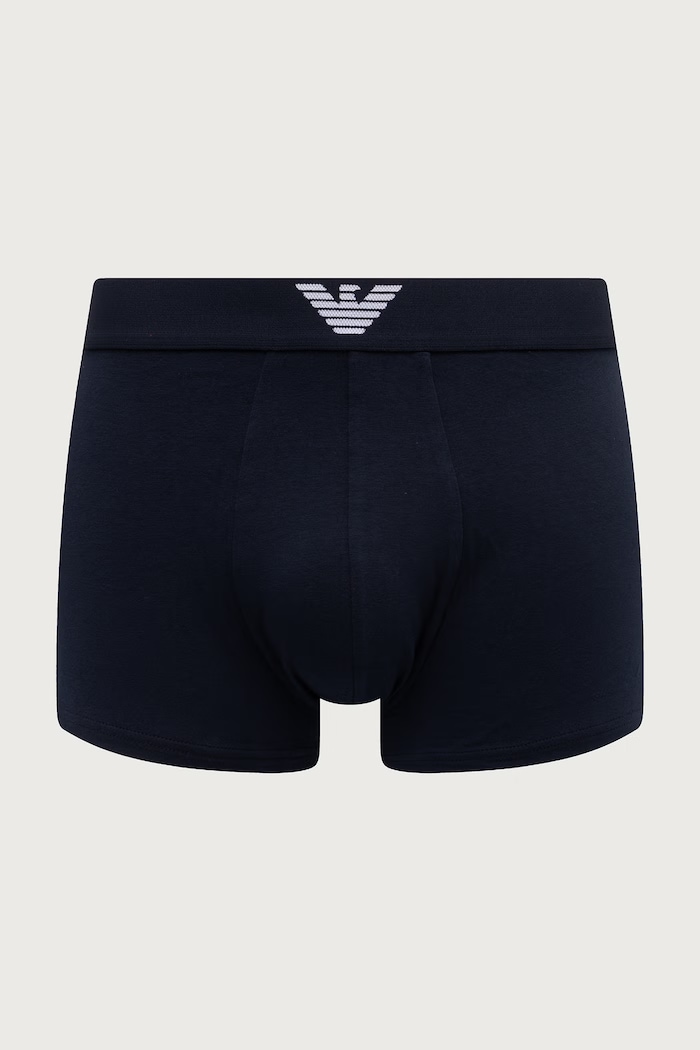 Oblečení Emporio Armani Underwear přiléhavé boxerky pánské bavlněné s elastanem EM000252.AF25017 námořnická modř
