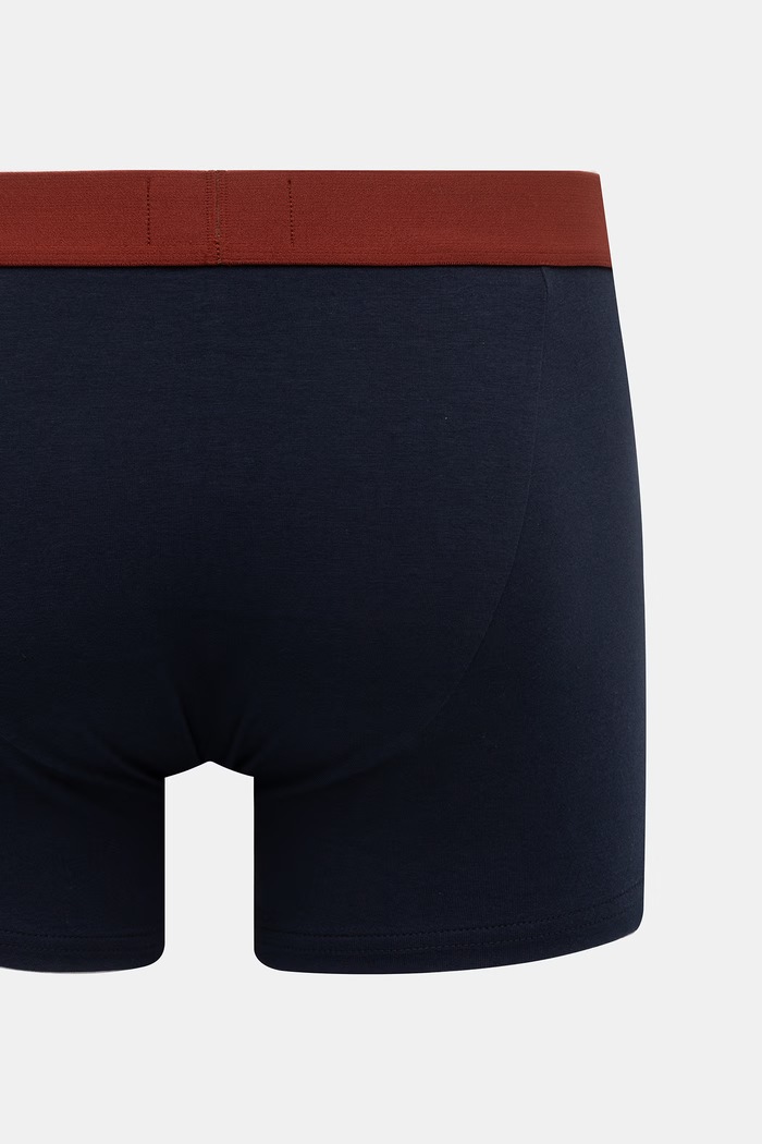 Emporio Armani Underwear oprijete boksarice moške bombažne z elastanom mornarsko modra EM000252.AF25017
