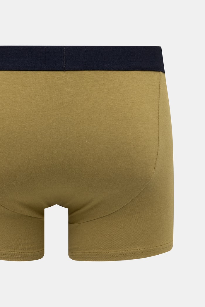 Emporio Armani Underwear oprijete boksarice moške bombažne z elastanom EM000252.AF25017 zelena