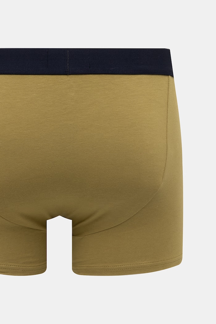 Emporio Armani Underwear oprijete boksarice moške bombažne z elastanom EM000252.AF25017 zelena