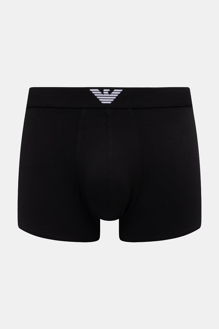 Oblačila Emporio Armani Underwear oprijete boksarice moške bombažne z elastanom EM000252.AF25017 črna