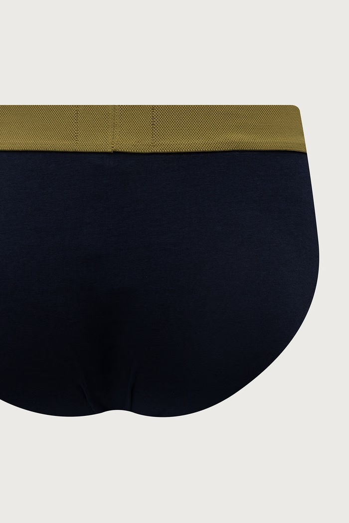 Emporio Armani Underwear slipy pánské bavlněné s elastanem 2-pack zelená EM000251.AF25017