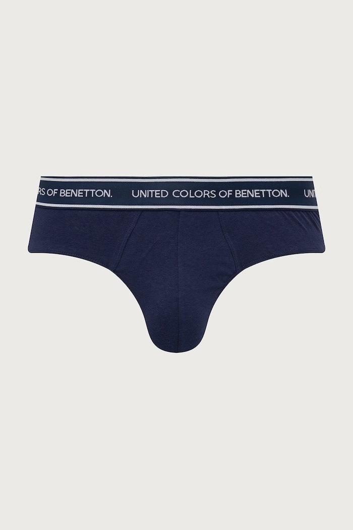 Odzież United Colors of Benetton Slipy męskie bawełniane z elastanem 2-pack 3G682S00N szary