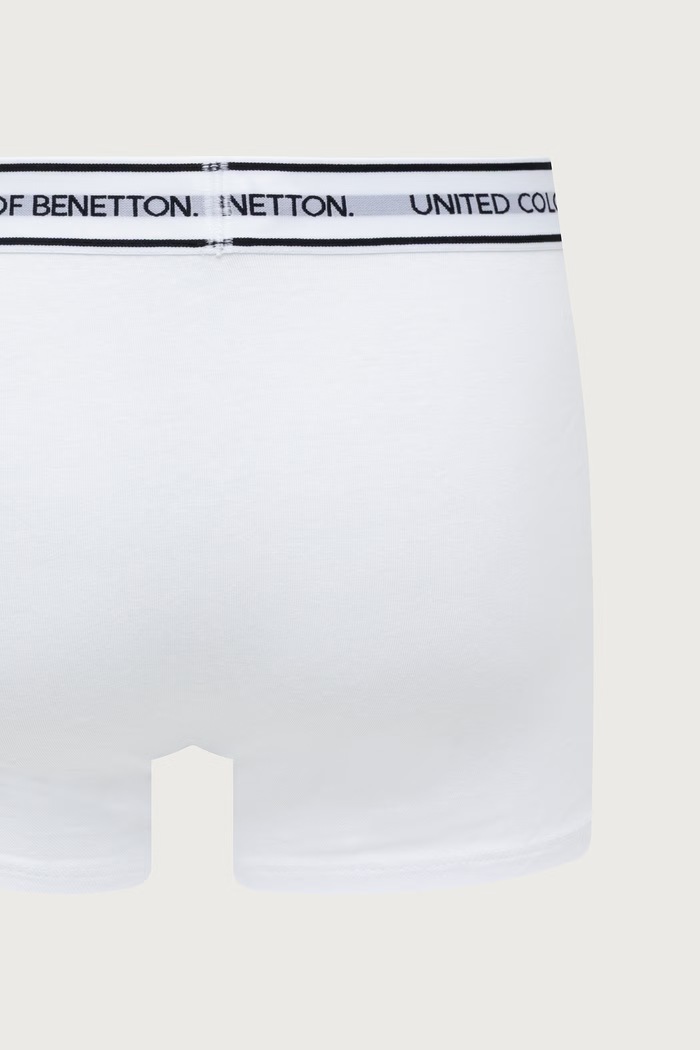 Bokserki dopasowane męskie bawełniane z elastanem 3-pack United Colors of Benetton 3G682X01T szary