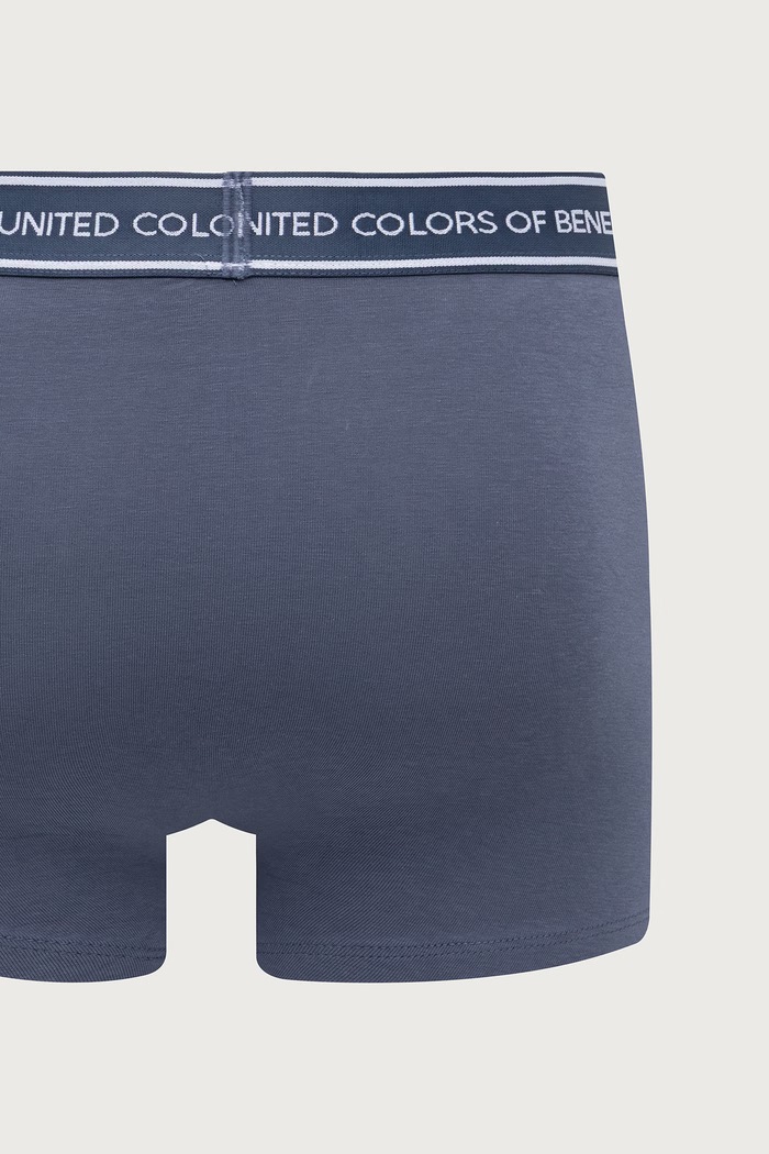 United Colors of Benetton Bokserki dopasowane męskie bawełniane z elastanem 3-pack 3G682X01T