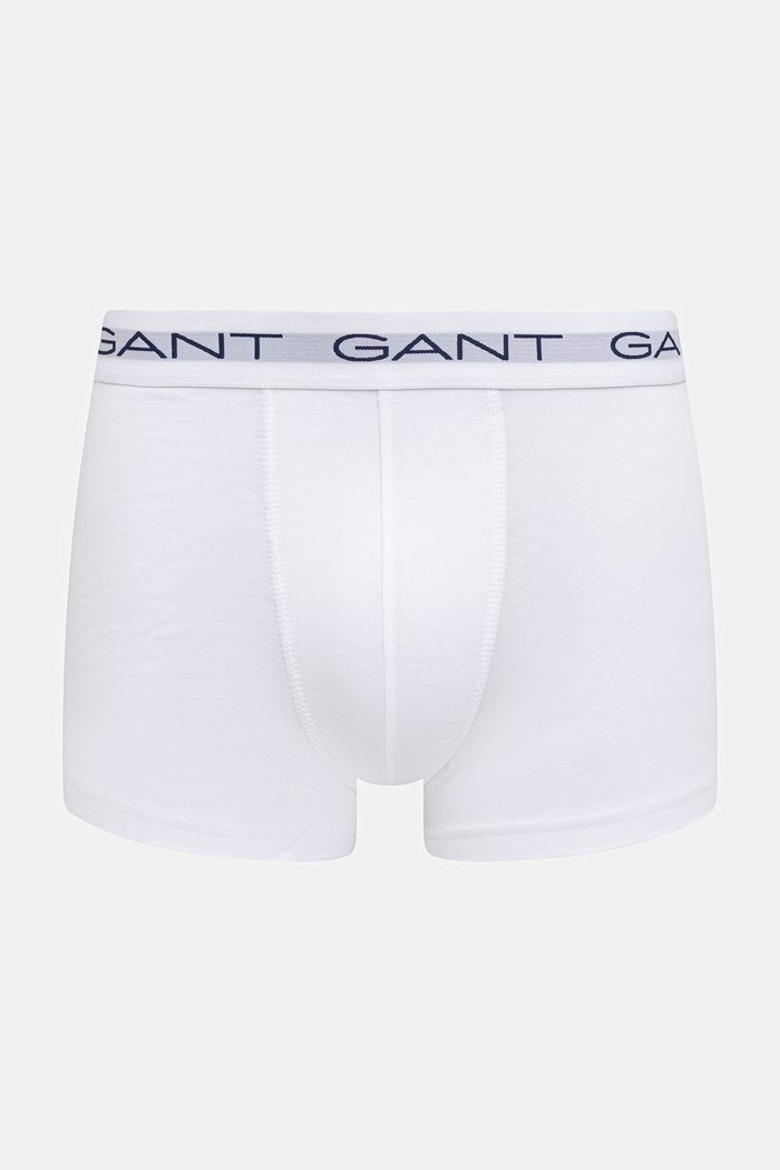 Gant bokserki dopasowane męskie bawełniane z elastanem 3-pack 902623003 biały AW26