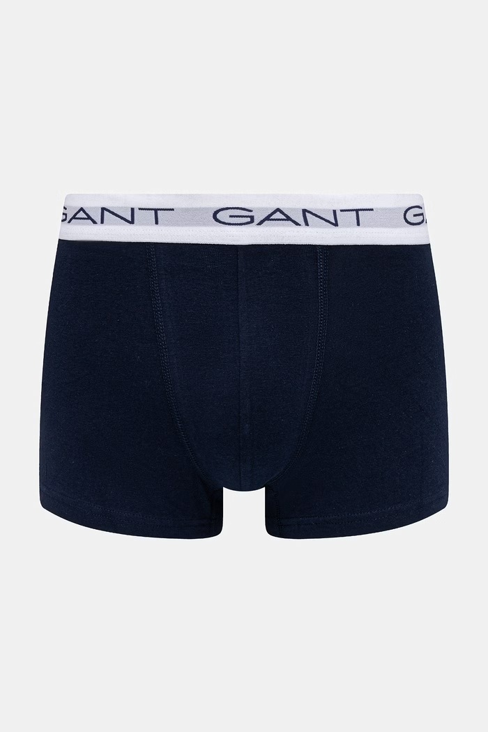 Gant bokserki dopasowane męskie bawełniane z elastanem 3-pack 902623003 granatowy AW26