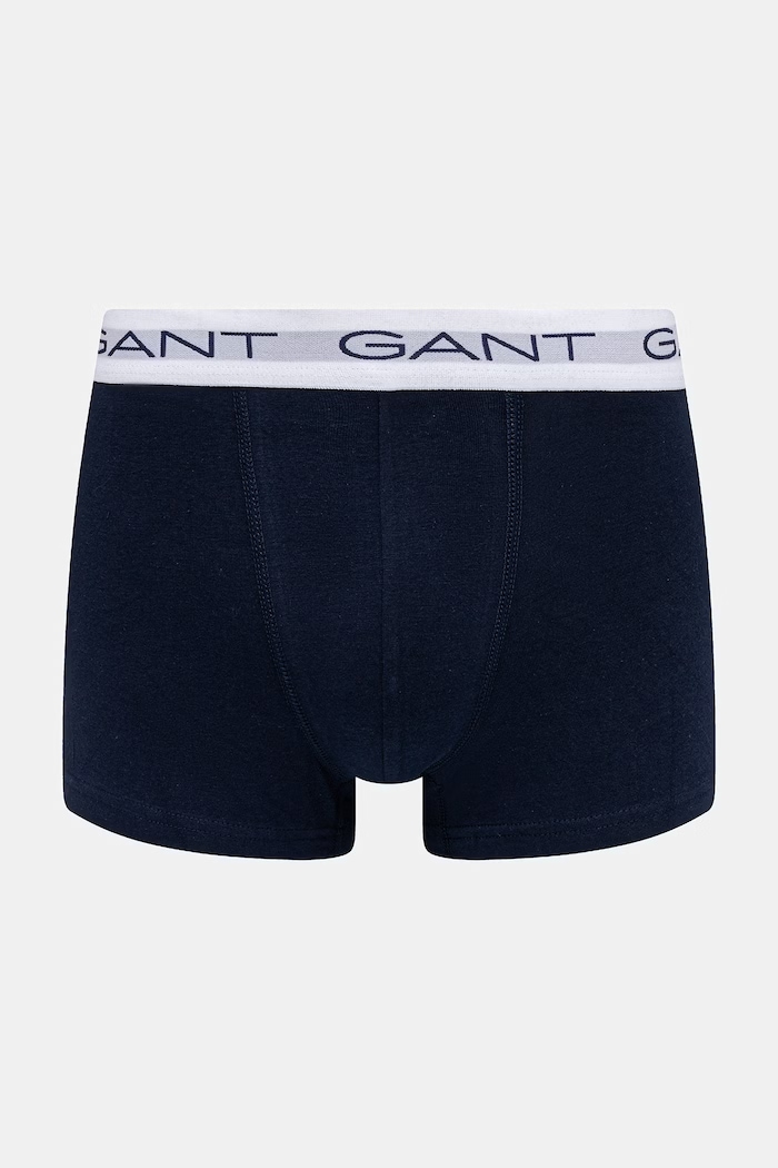 Gant bokserki dopasowane męskie bawełniane z elastanem 3-pack 902623003 granatowy AW26