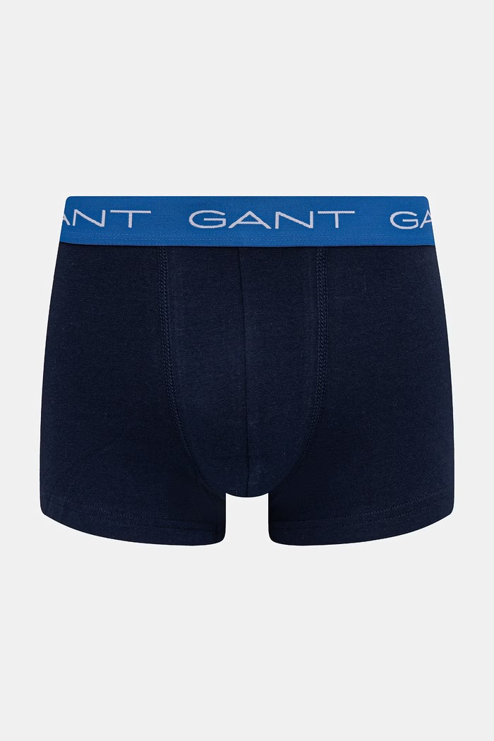 Odzież Gant bokserki dopasowane męskie bawełniane z elastanem 3-pack 902623003 granatowy
