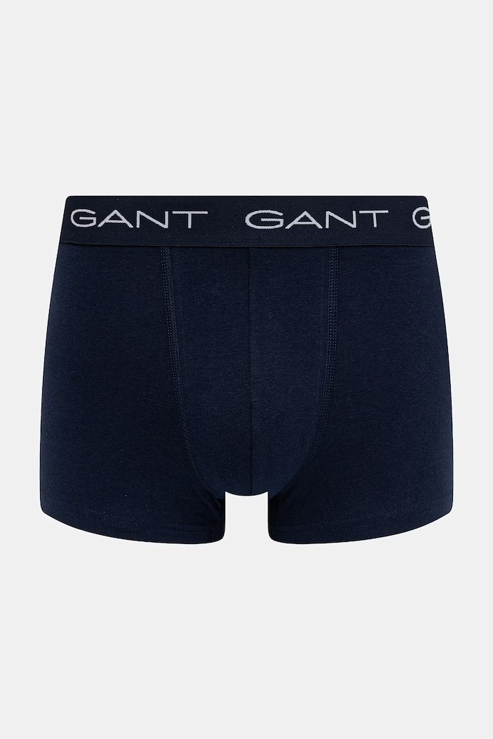 Gant bokserki dopasowane męskie bawełniane z elastanem 3-pack granatowy 902623003