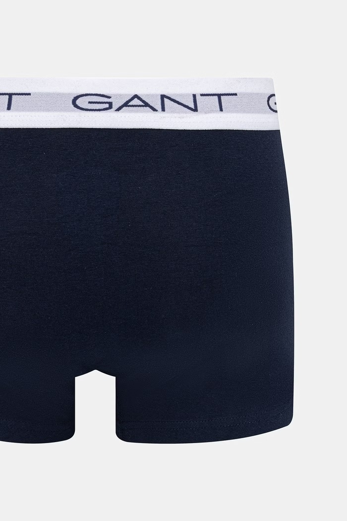 Gant bokserki dopasowane męskie bawełniane z elastanem 3-pack 902623003 granatowy