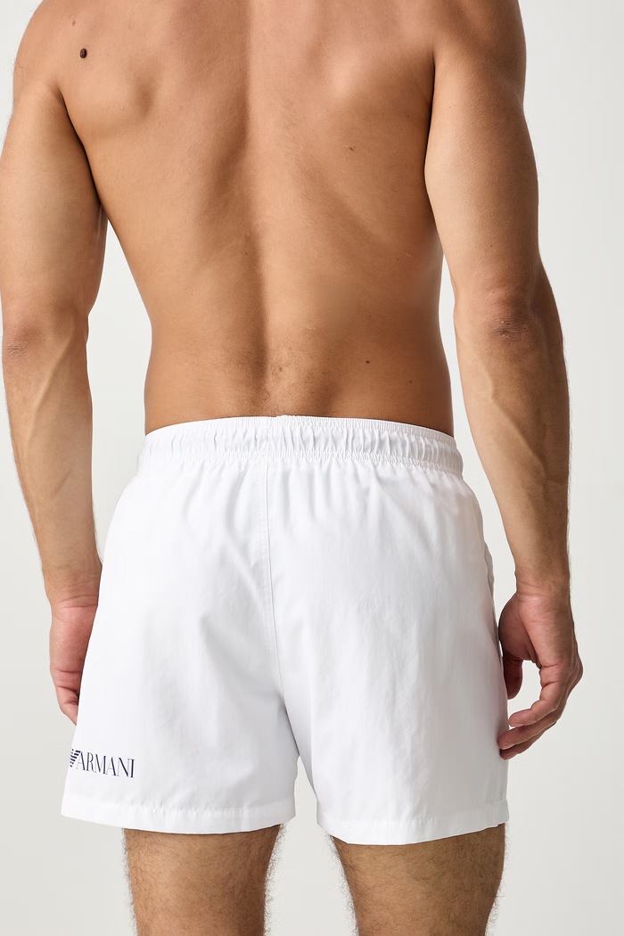Odzież EA7 Emporio Armani szorty kąpielowe męskie AF13049.7M002000 biały