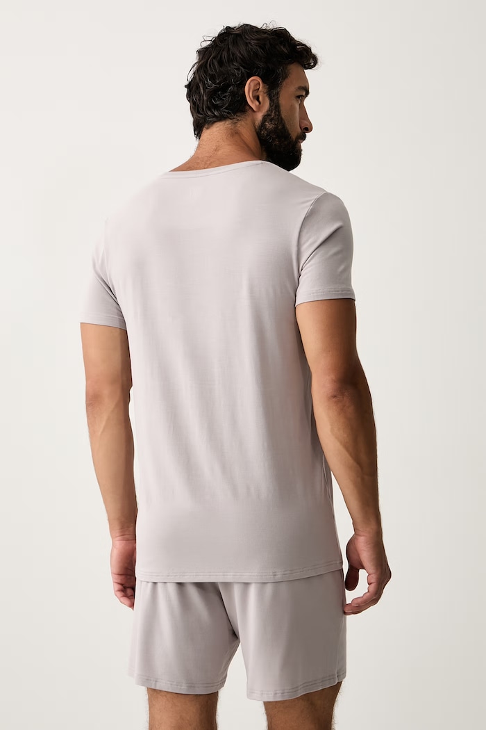 Odzież CR7 Cristiano Ronaldo piżama dwuczęściowa męska z modalem x MODAL CONCEPT 8736.4107.1557 beżowy