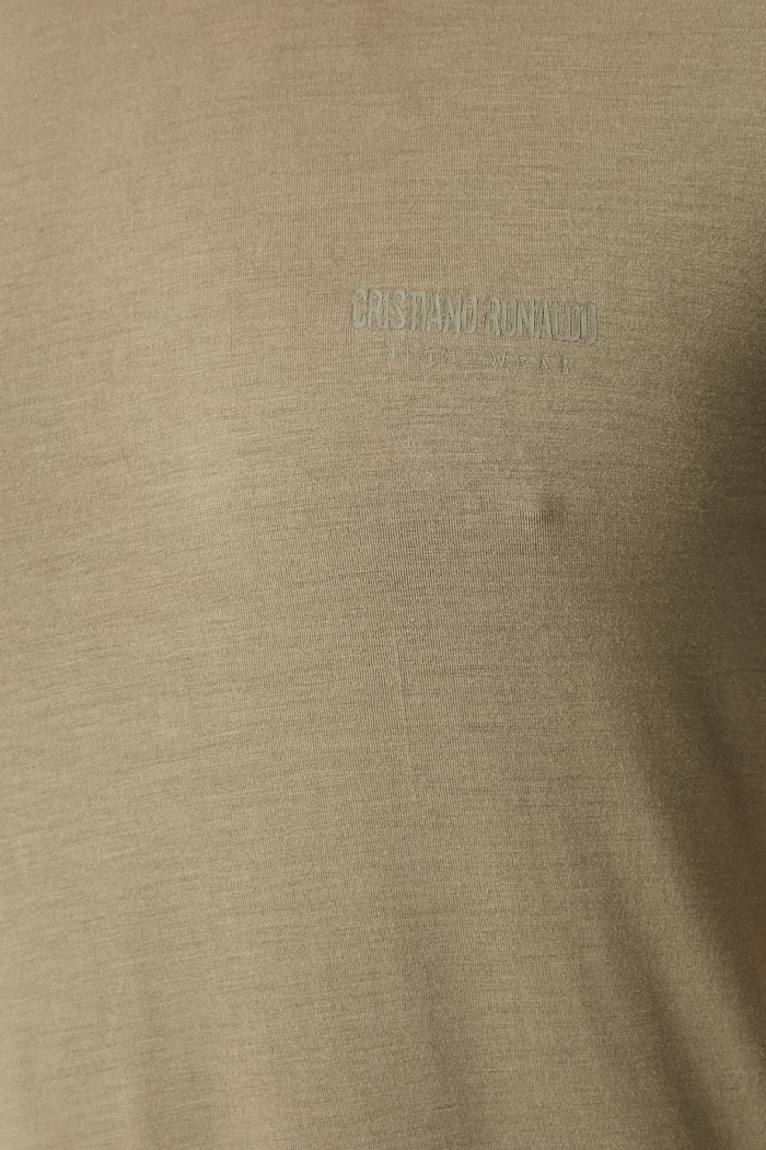 CR7 Cristiano Ronaldo piżama dwuczęściowa męska z modalem x MODAL CONCEPT 8735.4107.1400 zielony