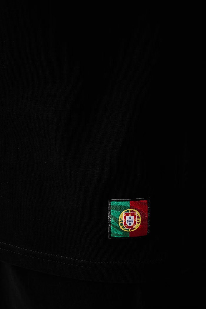 CR7 Cristiano Ronaldo пижама от две части мъжка от памук x WORLD CUP 26 8730.4100.2624 черен