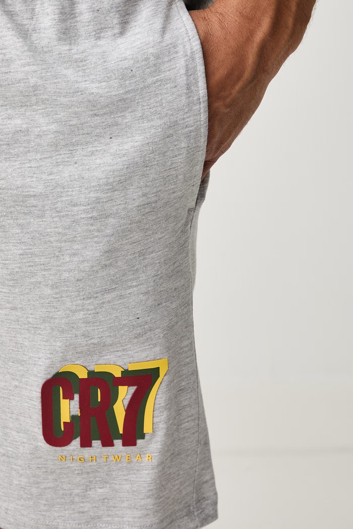 CR7 Cristiano Ronaldo пижама от две части мъжка с памук x WORLD CUP 26 8730.4100.2623