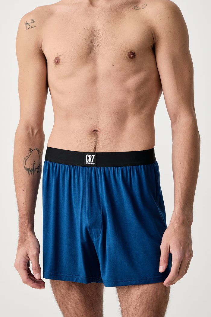 Odzież CR7 Cristiano Ronaldo Bokserki męskie bawełniane z elastanem x MODAL CONCEPT 3-pack 8610.13.500 czarny