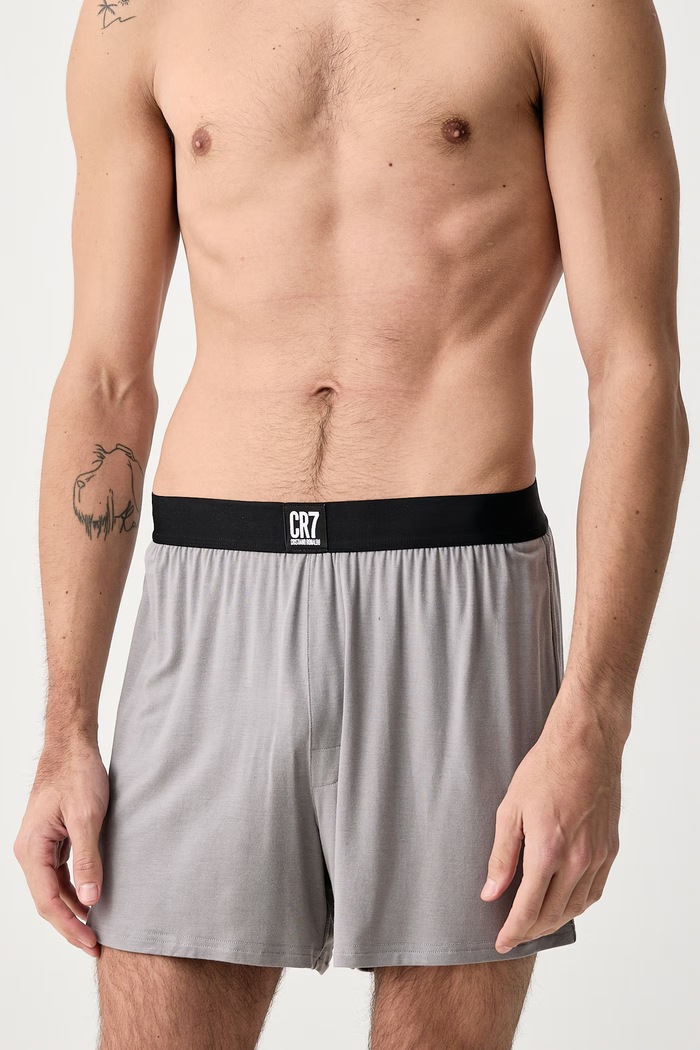 Bokserki męskie bawełniane z elastanem x MODAL CONCEPT 3-pack CR7 Cristiano Ronaldo 8610.13.500 czarny