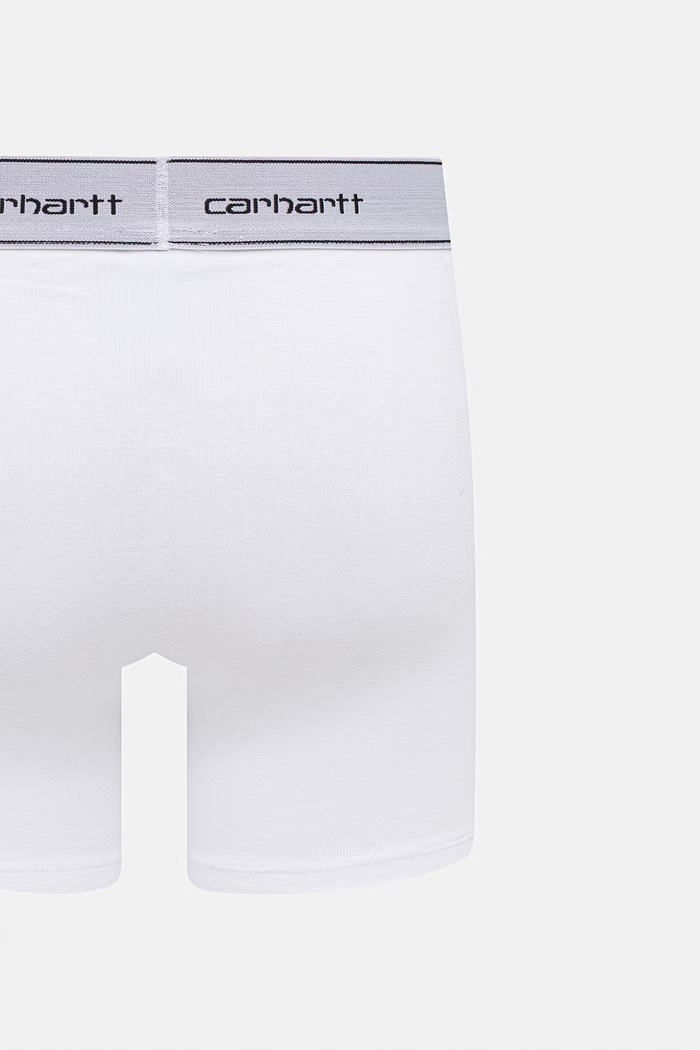 Дрехи Carhartt WIP Cotton Trunks прилепнали боксерки от памук с еластан мъжки 2 броя I037602 бял