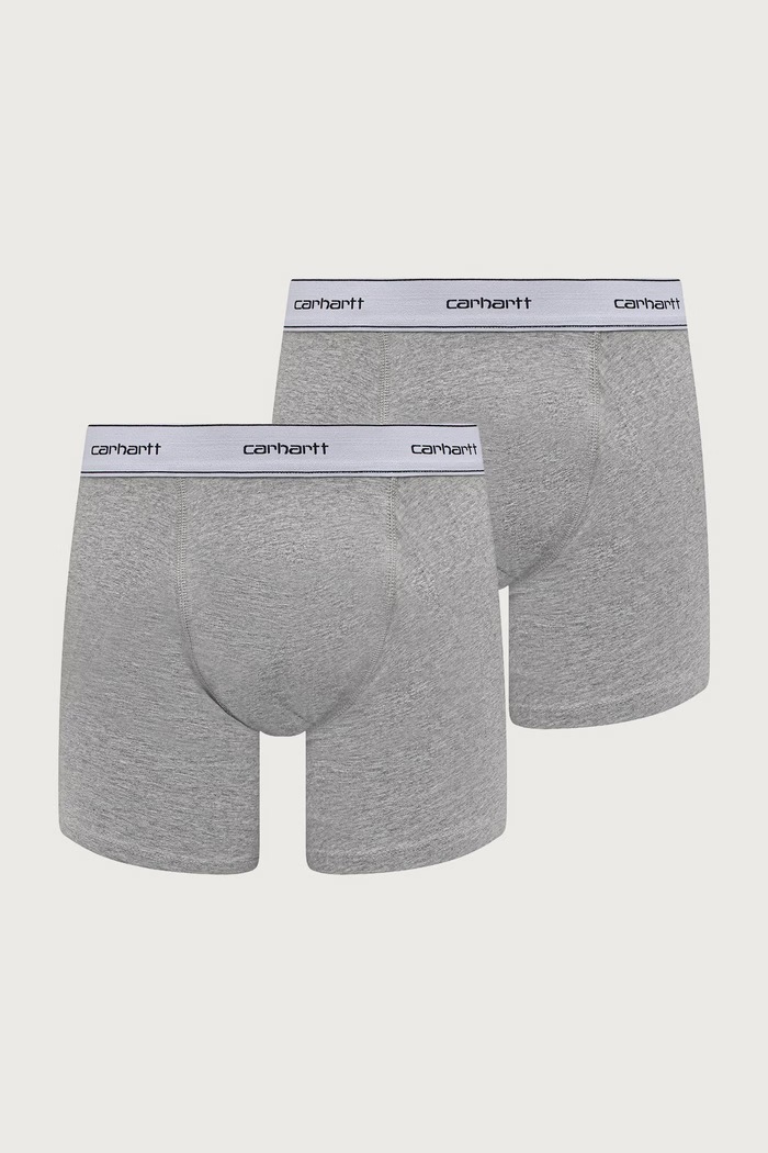 Carhartt WIP Cotton Trunks облягаючі боксери бавовняні з еластаном чоловічі 2 шт. сірий I037602