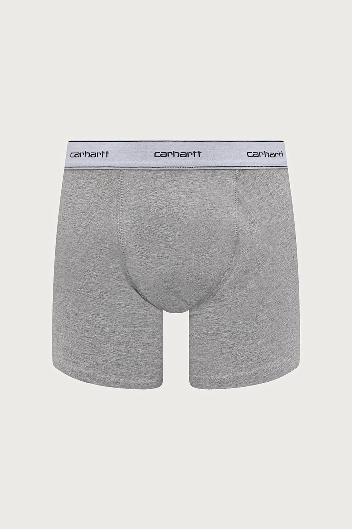 Carhartt WIP Cotton Trunks облягаючі боксери бавовняні з еластаном чоловічі 2 шт. I037602 сірий AW26